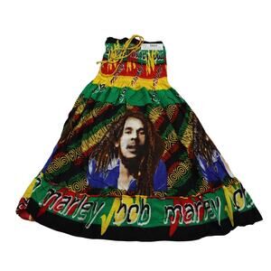 Karan Dress Womens XS Tie Dye Fit & Flare Knee Length Jamaican Reggae Bob Marley